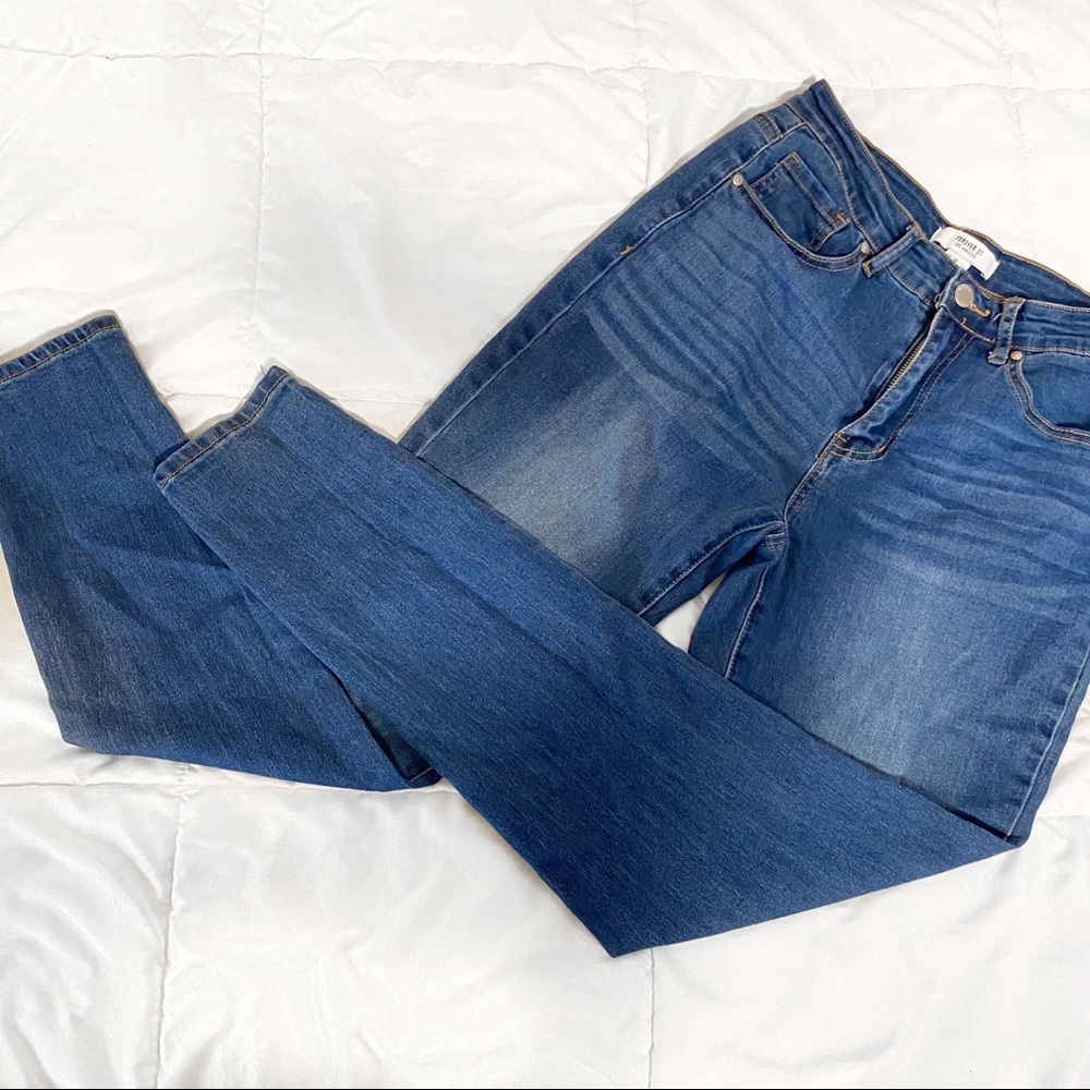 High Waist Dark Wash Skinny Jeans